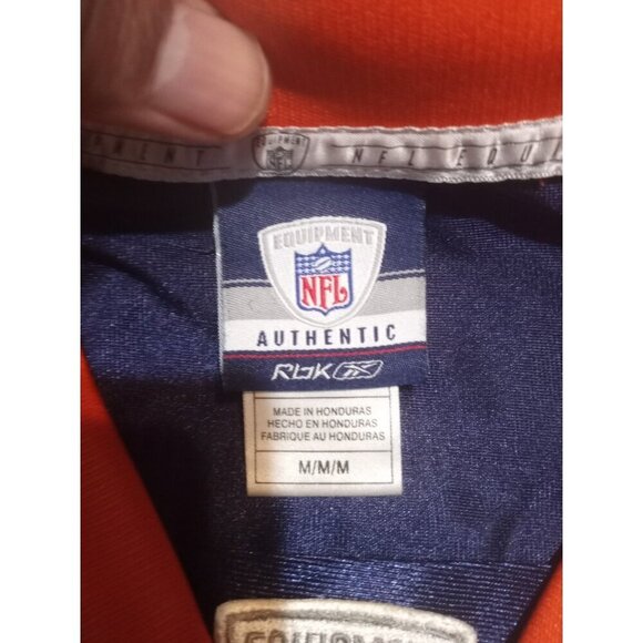 NFL Denver Broncos Jersey Mens Medium M Blue Orange Reebok Logo Jay Cutler #6 - Picture 8 of 11